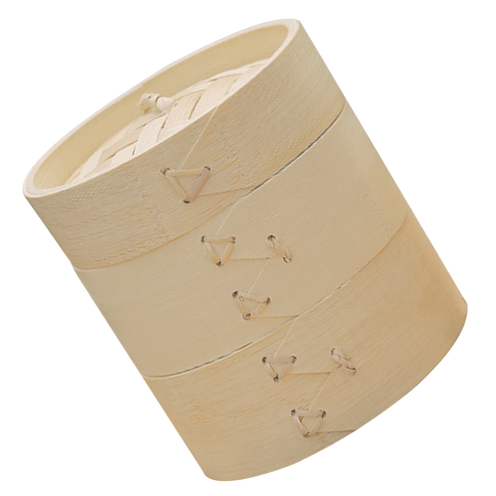 Bao Steamer Bamboo - 1Set Smooth Edge Bamboo Steamer Basket