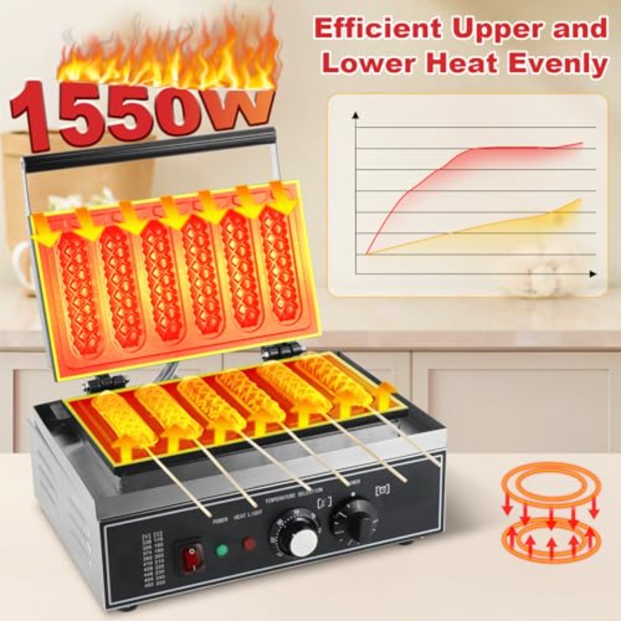 Commercial Corn Dog Maker 1550 - Corn Dog Stick บทวิจารณ์และราคา