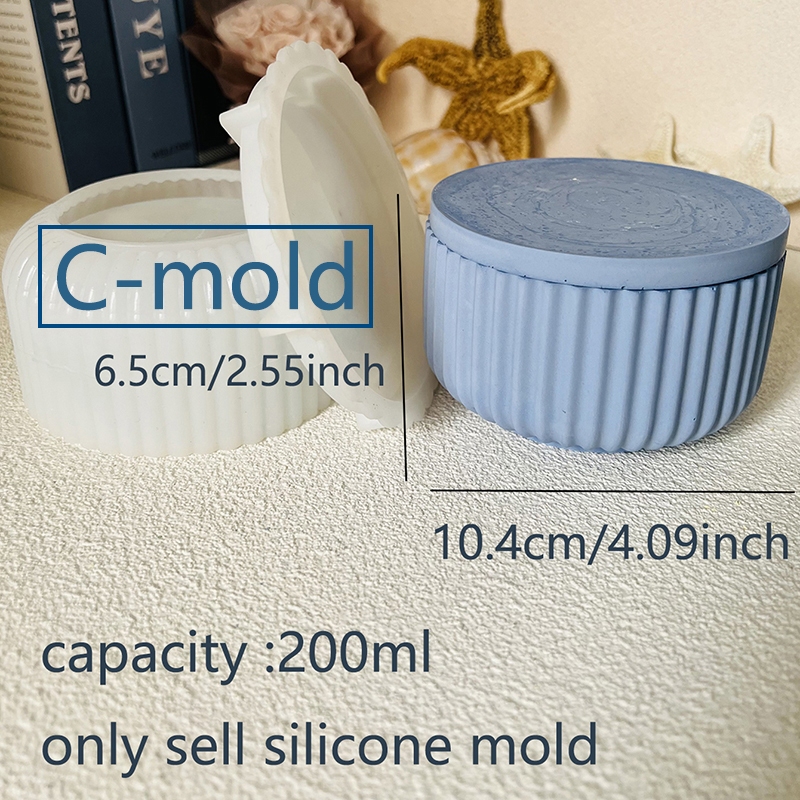 Cement Candle Jar Silicone Mol - Potsticker Mold บทวิจารณ์และราคา