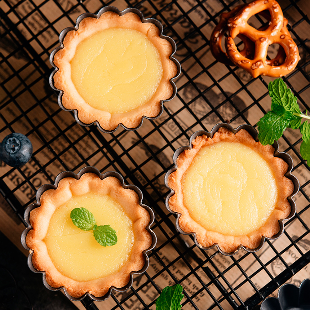 12Pcs Pan Mold Tart Quiche Fla - Egg Waffle Pan บทวิจารณ์และราคา