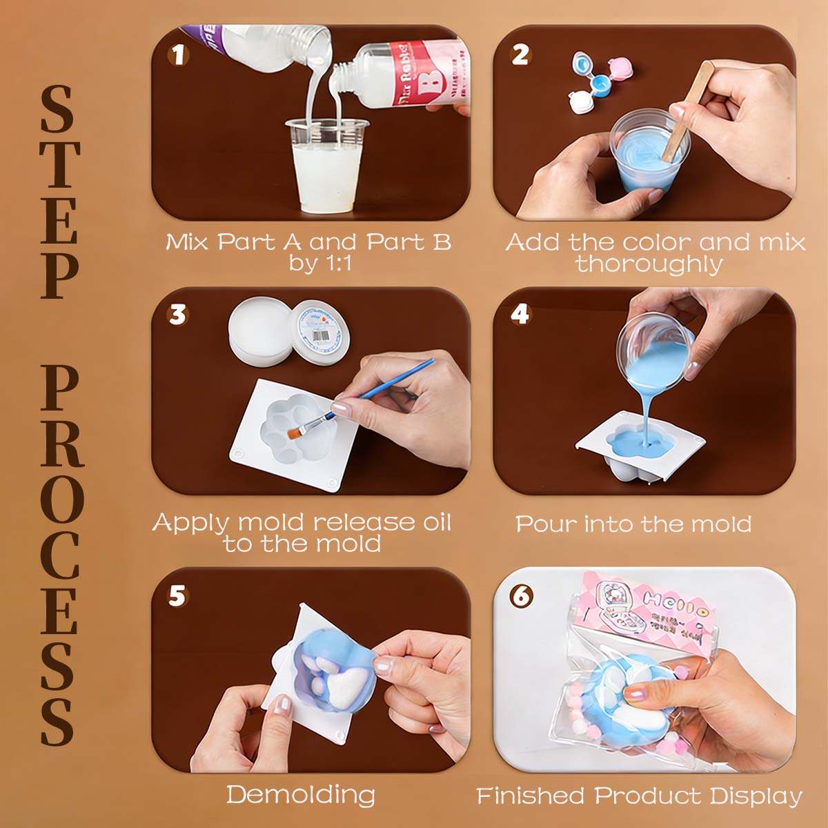 Taba Squishy Maker Kit Flex Ru - Donut Mold Silicone บทวิจารณ์และราคา