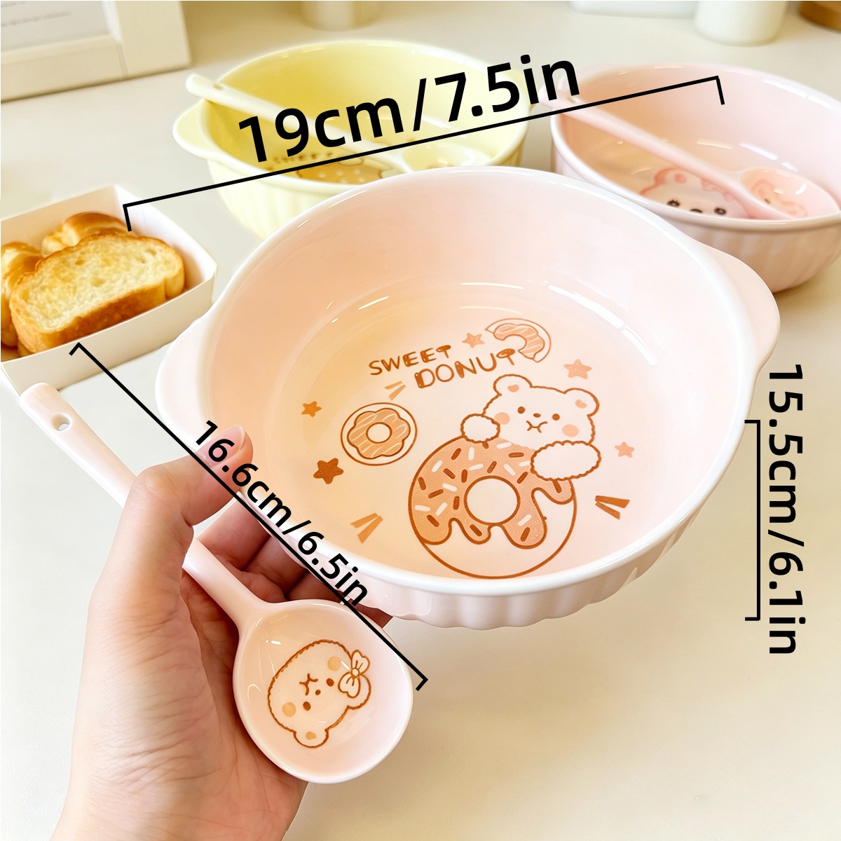 7.5 Inch Cute Cartoon Bear Rab - Dim Sum Basket บทวิจารณ์และราคา