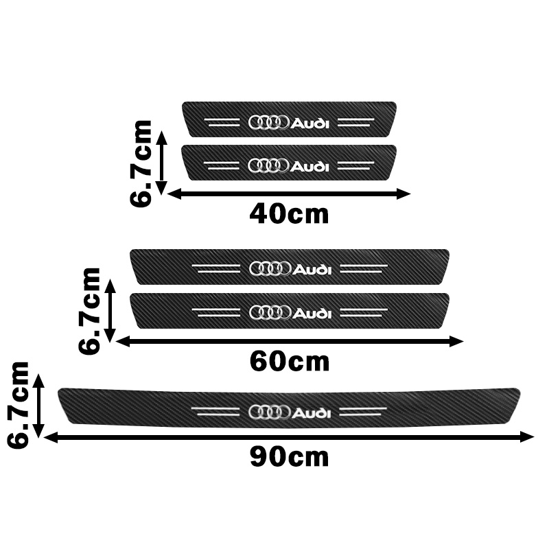 Car Door Sill Scuff Plate Deco - Crepe Pan Carbon บทวิจารณ์และราคา