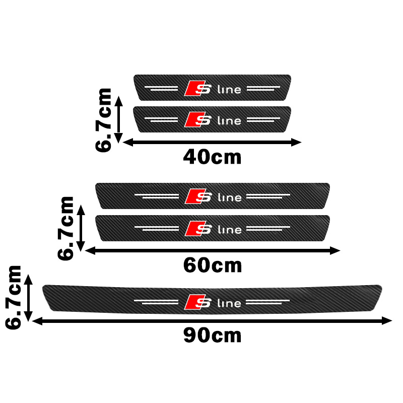 Car Door Sill Scuff Plate Deco - Crepe Pan Carbon บทวิจารณ์และราคา