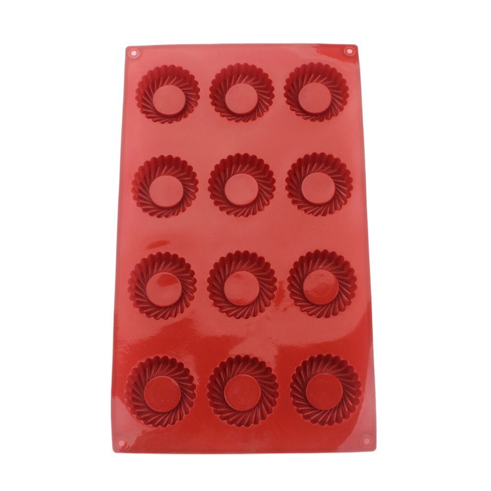 12 Holes Circular Vortex Shape - Donut Mold Silicone บทวิจารณ์และราคา