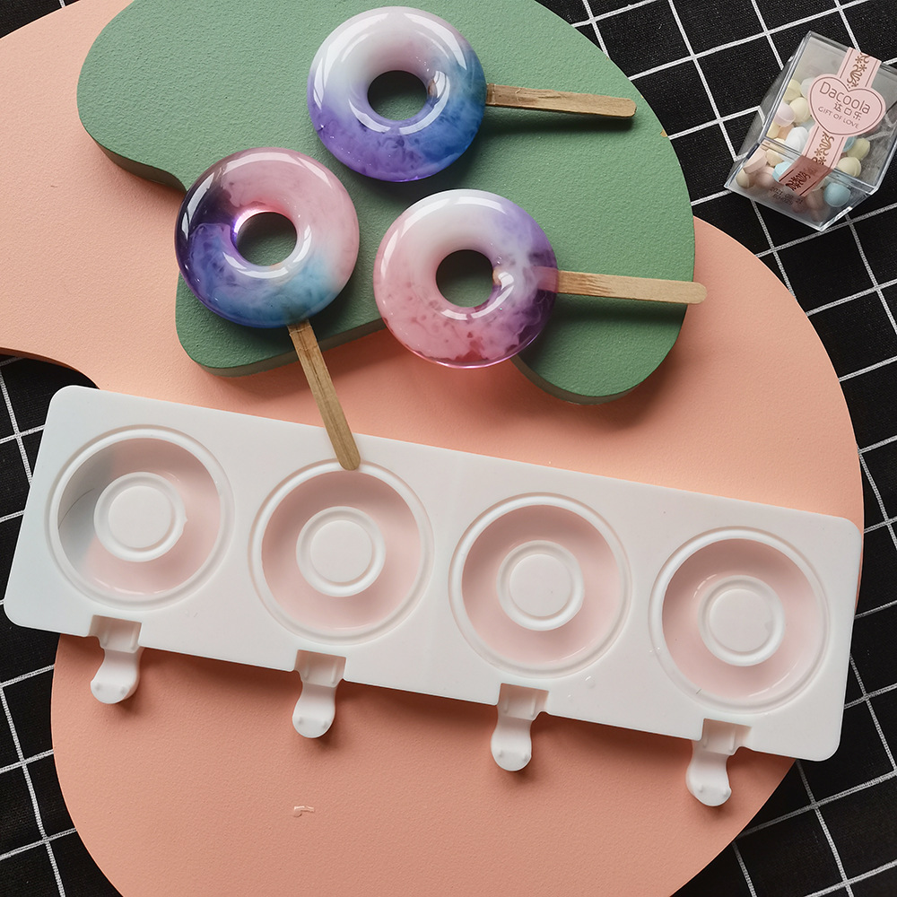 Large Donut 4 Cavity Ice Cream - Donut Mold Silicone บทวิจารณ์และราคา