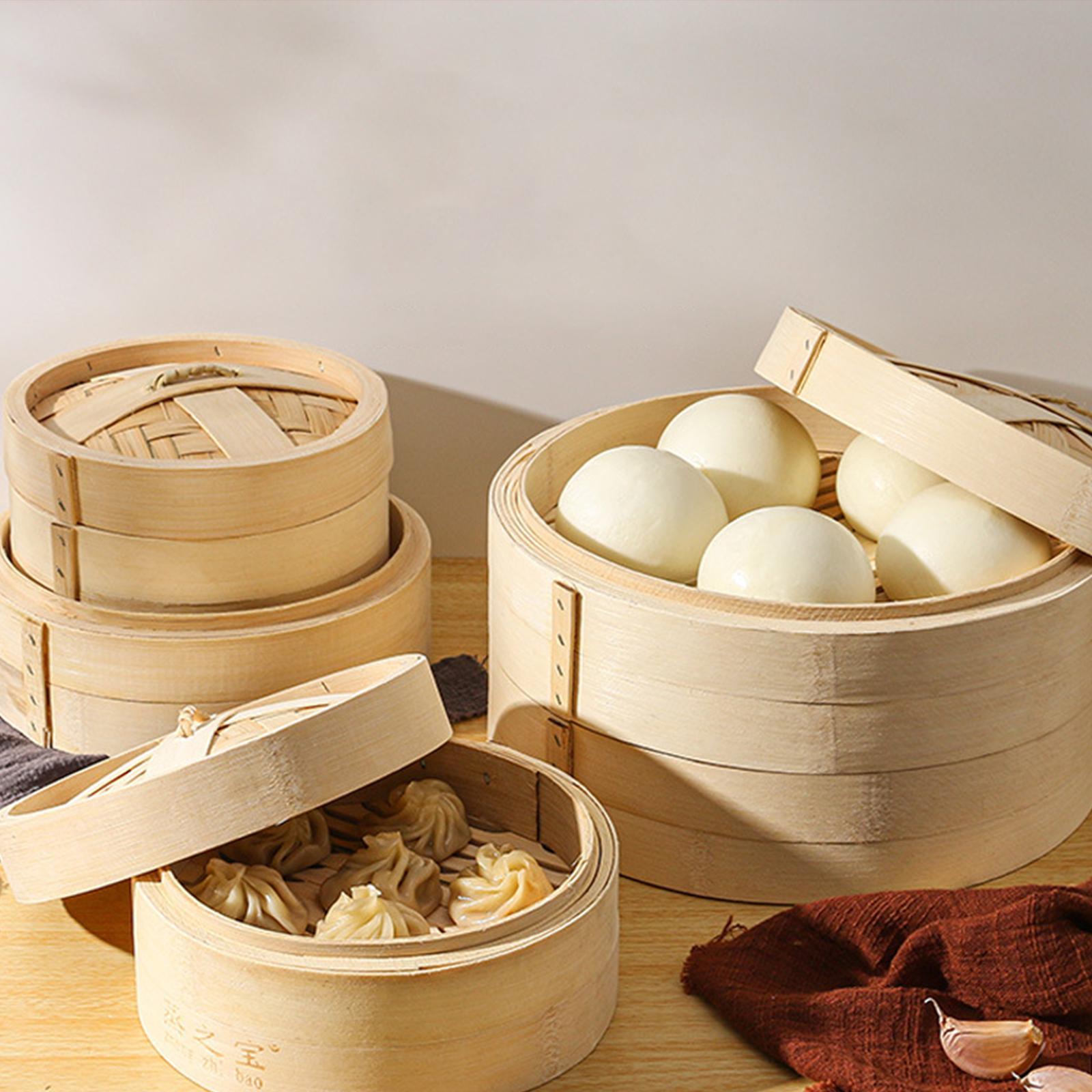 Bamboo Steamer Basket Cooker H - Bao Steamer Bamboo บทวิจารณ์และราคา