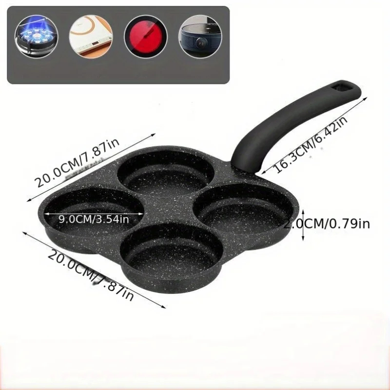 4-in-1 Non-Stick Cast Iron Egg - Egg Waffle Pan บทวิจารณ์และราคา