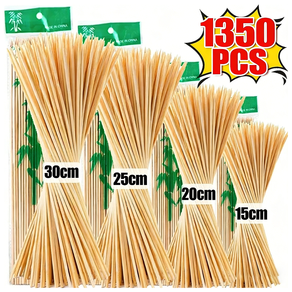 1350/90Pcs Natural BBQ Skewers - Corn Dog Stick บทวิจารณ์และราคา