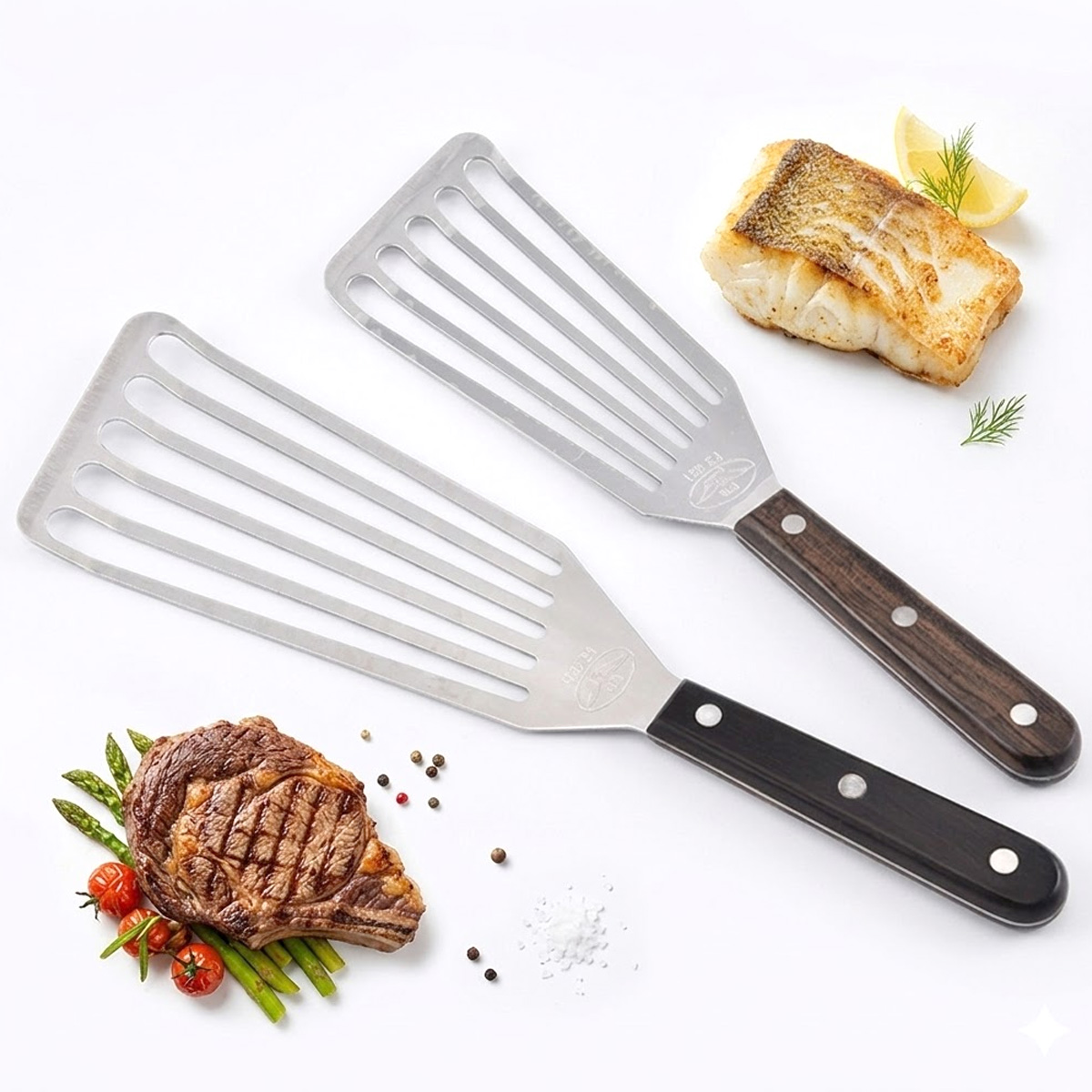 Fish Spatula, Stainless Steel  - Okonomiyaki Spatula บทวิจารณ์และราคา