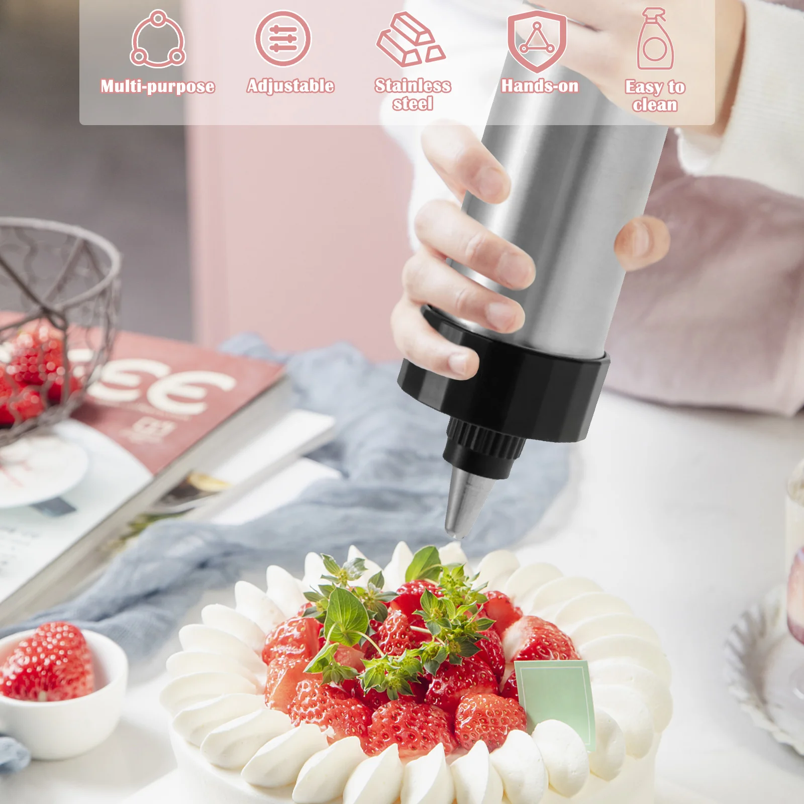 DIY Churro Maker Machine Cooki - Churros Maker Gun บทวิจารณ์และราคา