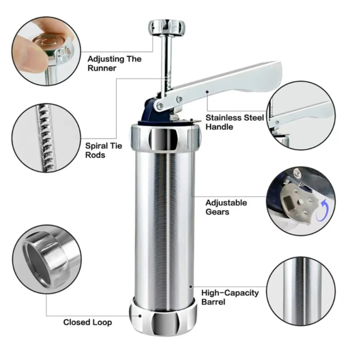 Stainless Steel Cookie Press K - Churros Maker Gun บทวิจารณ์และราคา