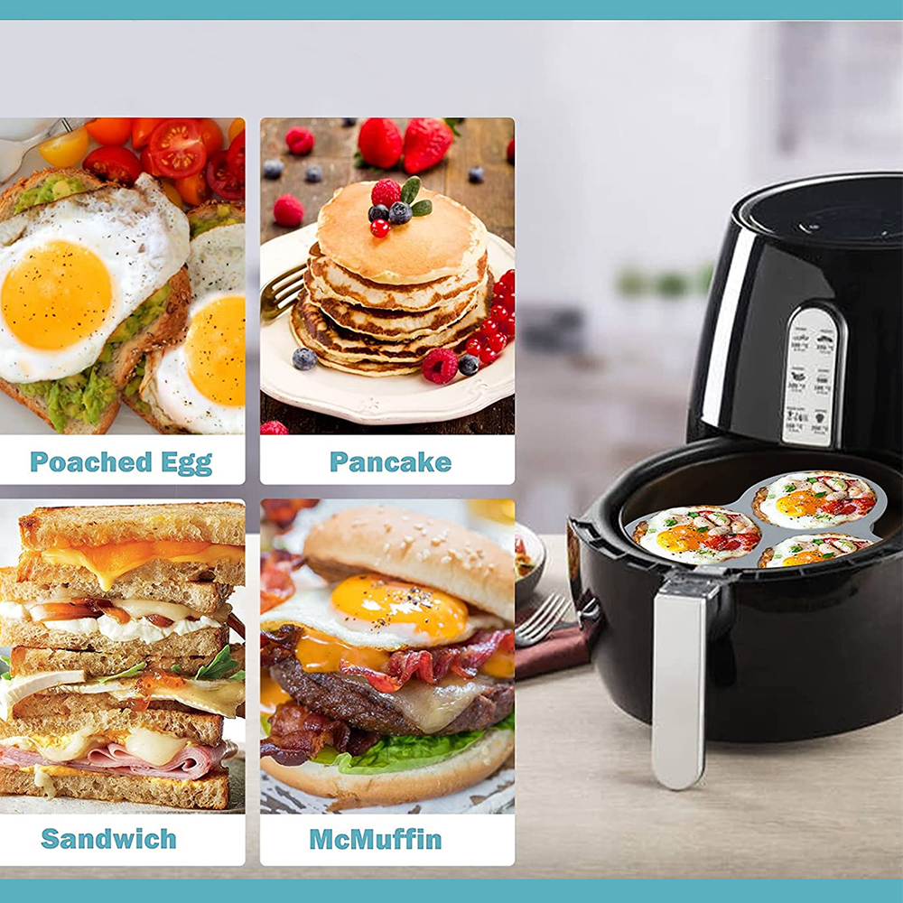 Silicone Egg Mold Air Fryer Eg - Egg Waffle Pan บทวิจารณ์และราคา