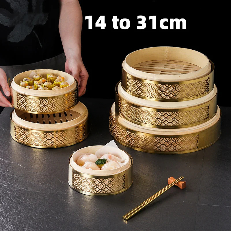Chinese Bamboo Dimsum Lid Dump - Bao Steamer Bamboo บทวิจารณ์และราคา