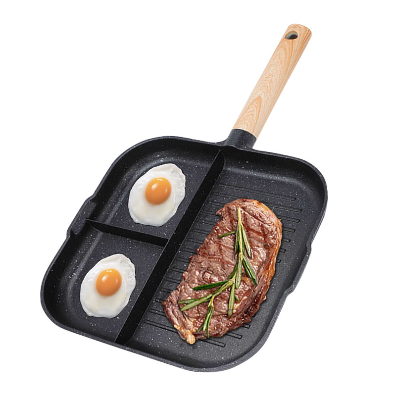 3 in 1 Frying Pan Aluminum All - Egg Waffle Pan บทวิจารณ์และราคา