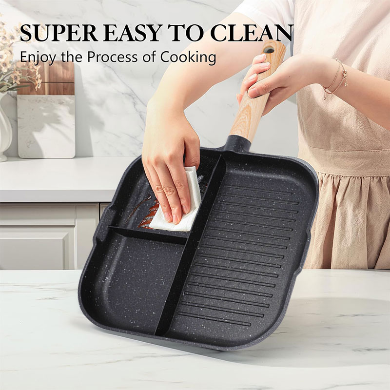 3 in 1 Frying Pan Aluminum All - Egg Waffle Pan บทวิจารณ์และราคา