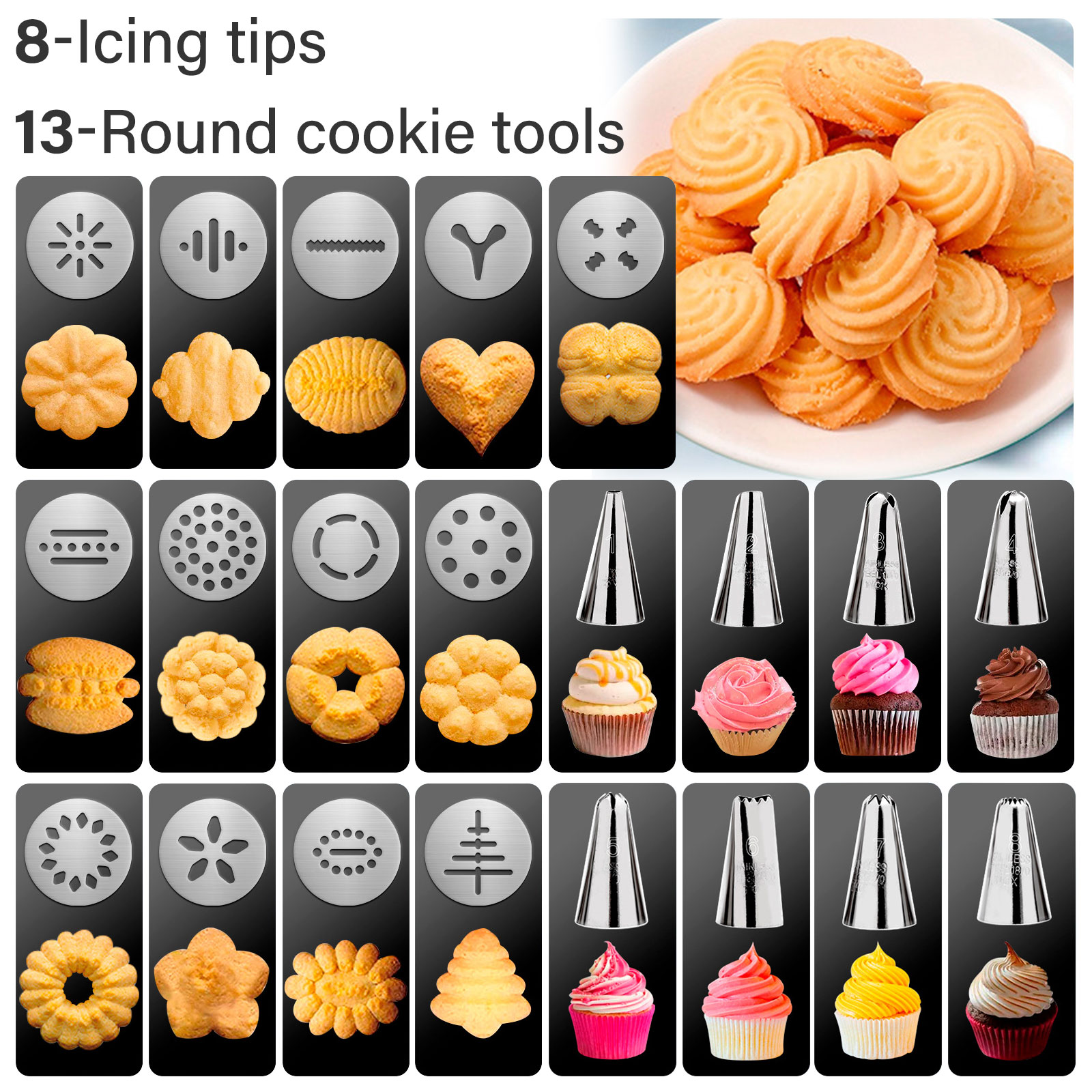 GMOX Cookie Press Gun and Tips - Churros Maker Gun บทวิจารณ์และราคา