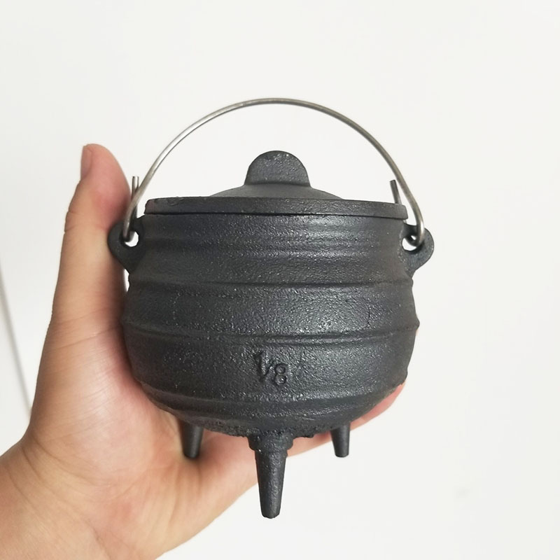 Medium 1/8# Cast Iron Cauldron - Cast Iron Corn บทวิจารณ์และราคา