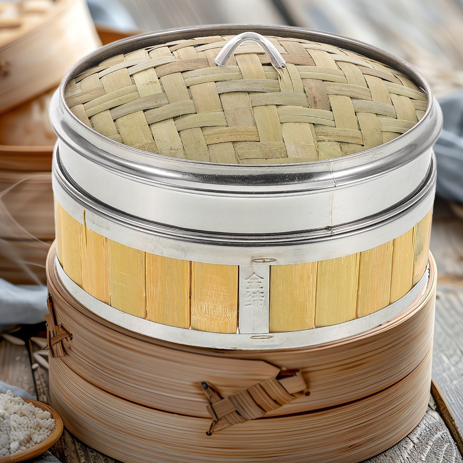 18Cm Handmade Bamboo Steamer B - Bao Steamer Bamboo บทวิจารณ์และราคา