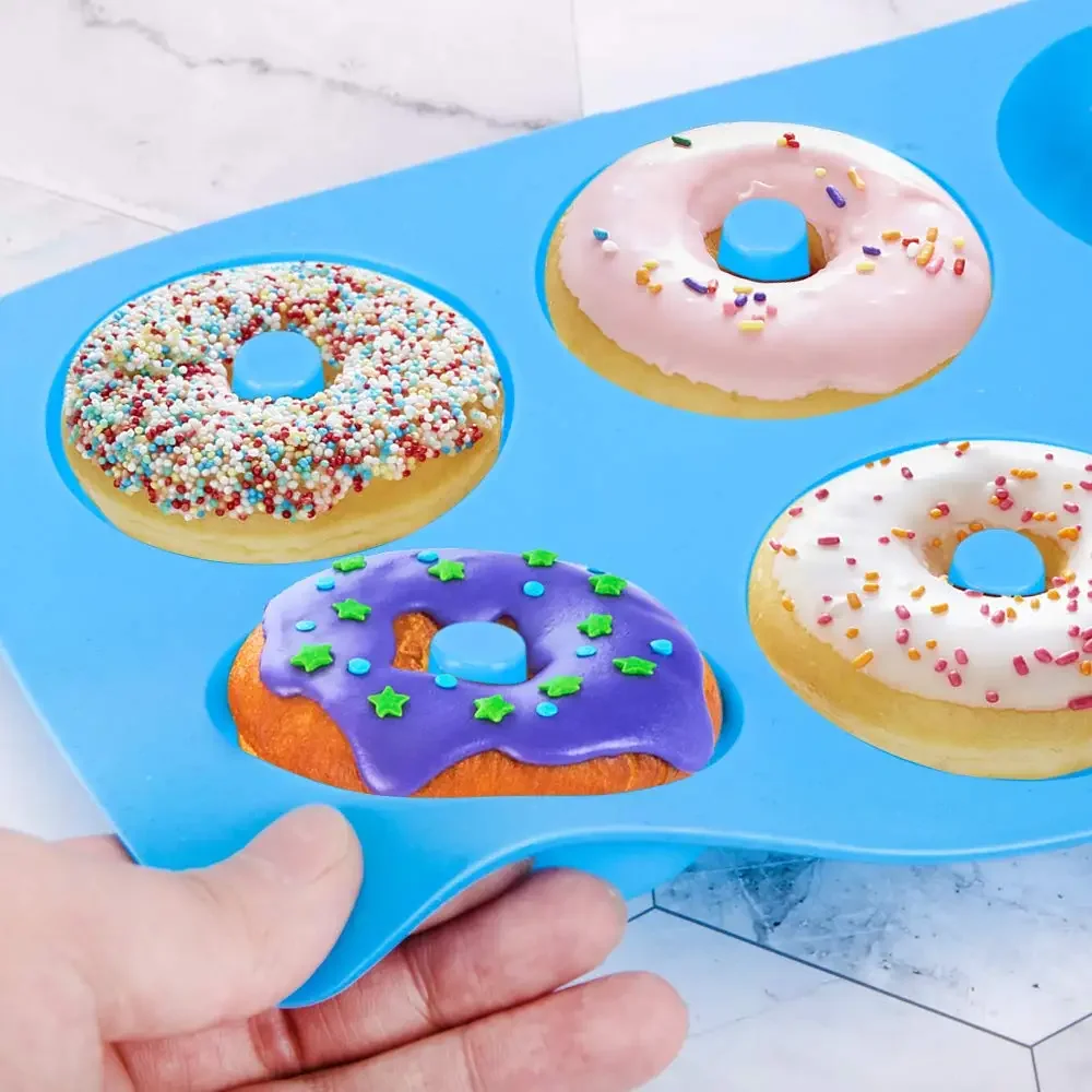 1/2pcs Silicone Muffins Donut  - Donut Mold Silicone บทวิจารณ์และราคา
