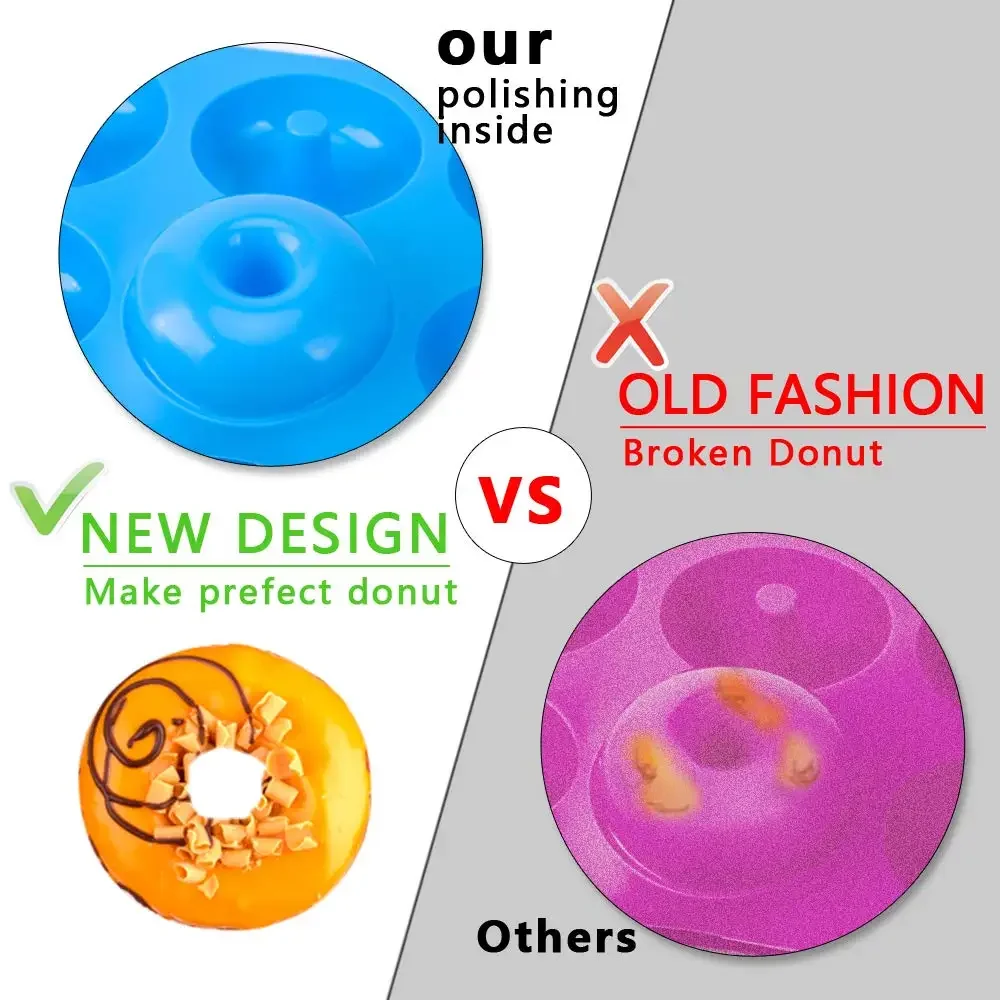 1/2pcs Silicone Muffins Donut  - Donut Mold Silicone บทวิจารณ์และราคา