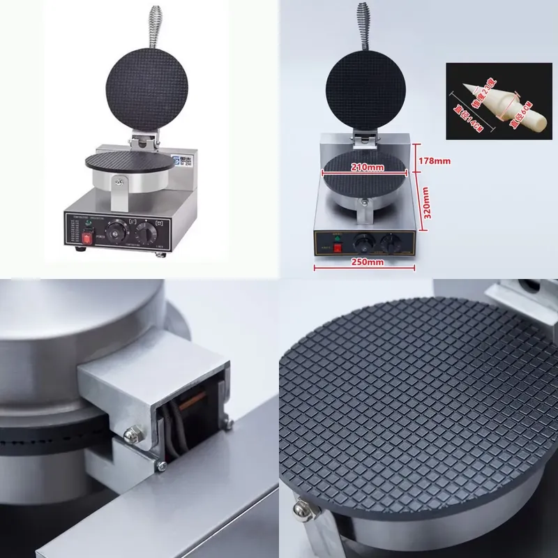 TEBAK Factory Snack Machines E - Waffle Cone Maker บทวิจารณ์และราคา