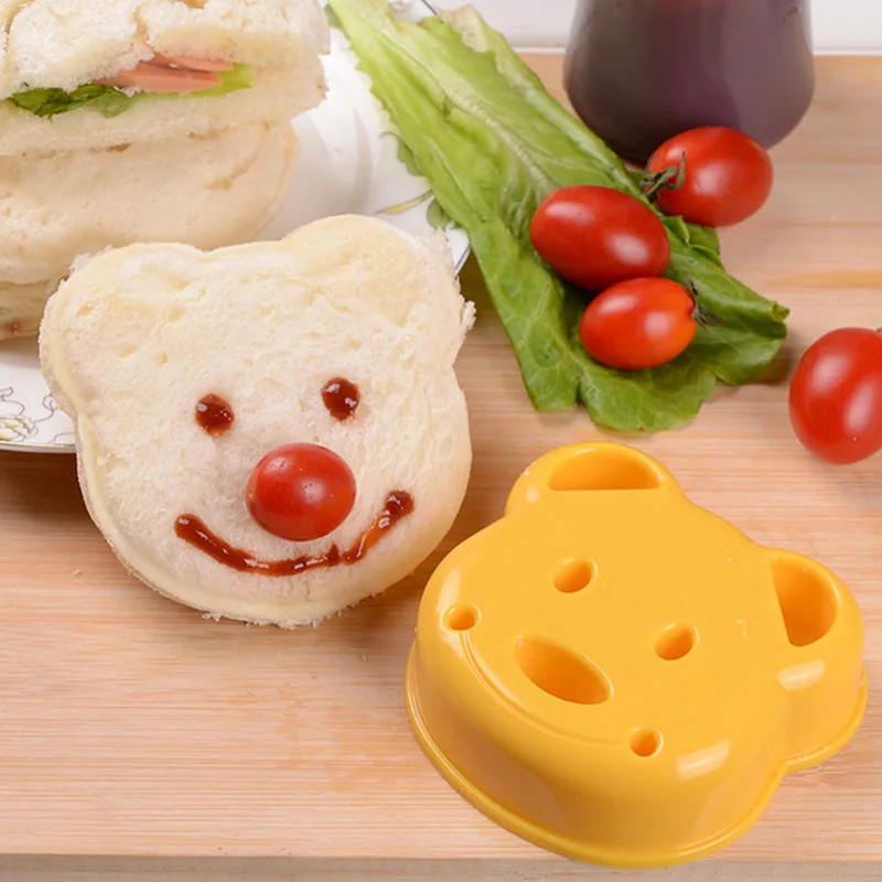 2pcs Sandwich Mould Bear Cat R - Bunny Cake Mold บทวิจารณ์และราคา