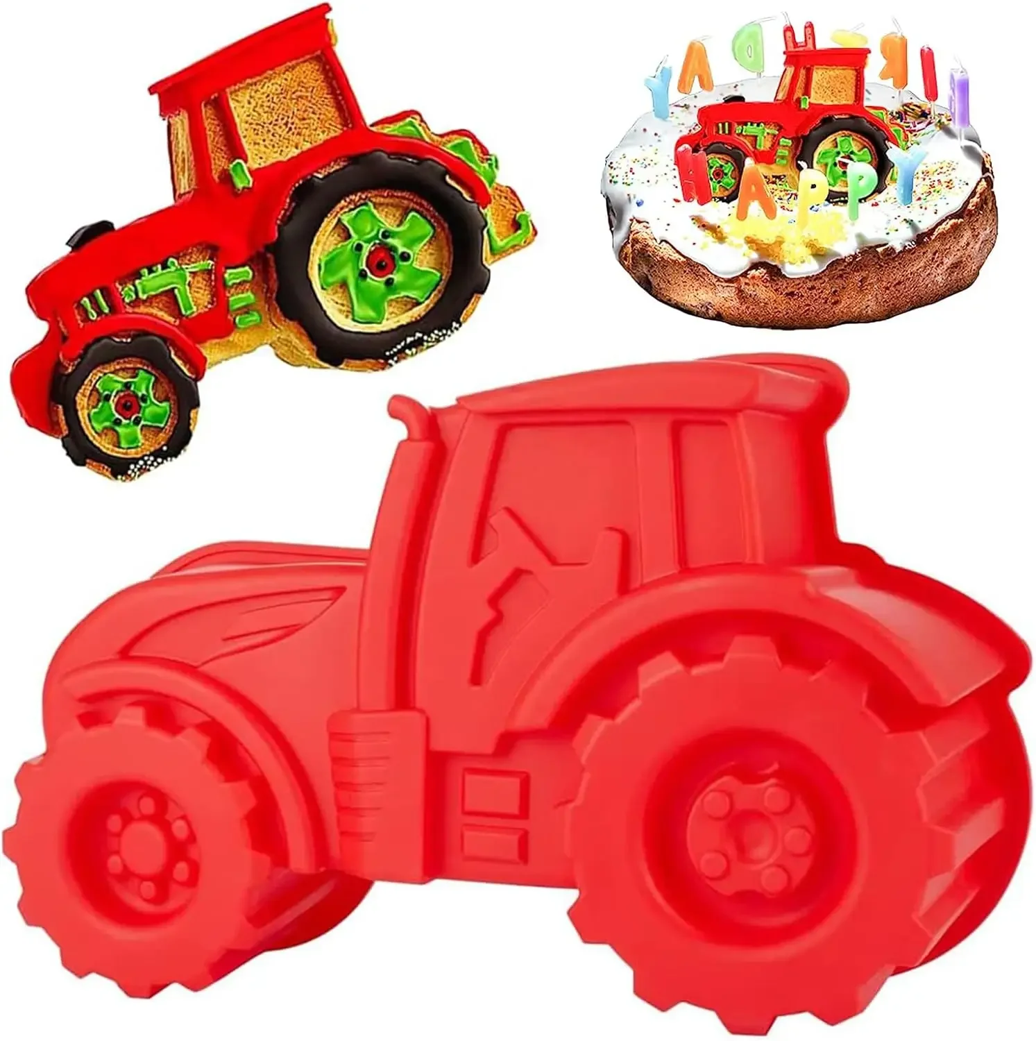 3D Tractor Silicone Baking Mou - Bunny Cake Mold บทวิจารณ์และราคา