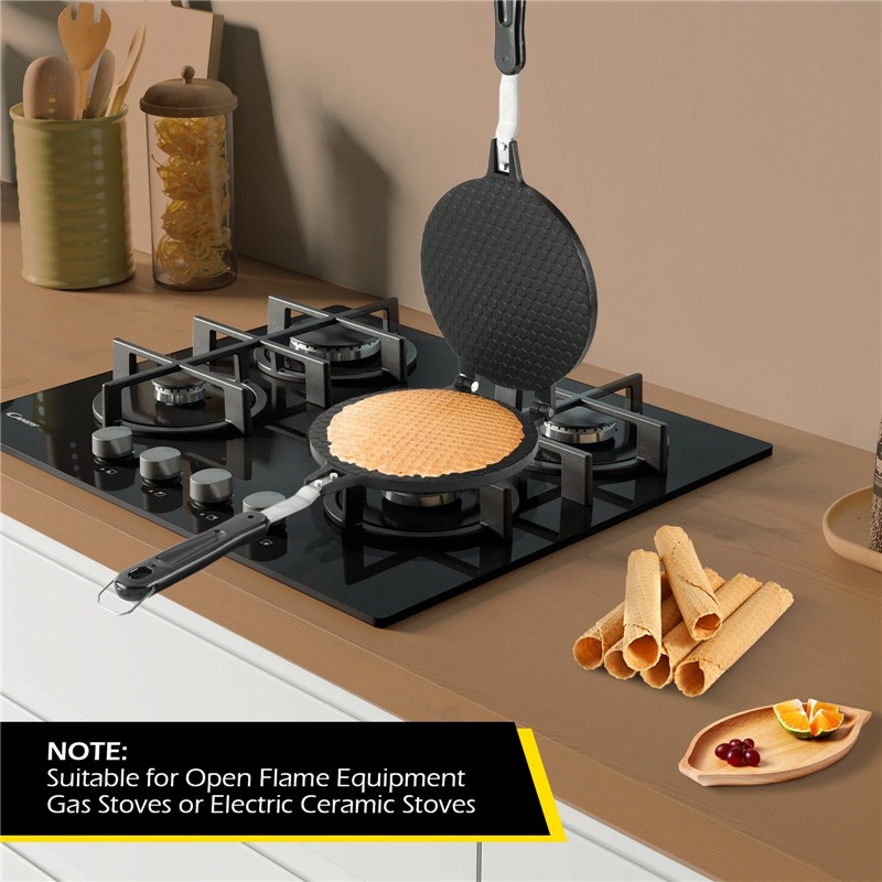 22cm Non-Stick Egg Roll Waffle - Egg Waffle Pan บทวิจารณ์และราคา