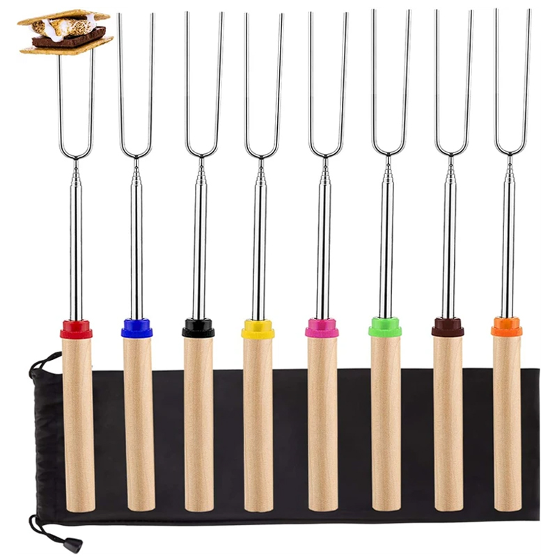 8Pcs Barbecue Skewers Stainles - Hot Dog Press บทวิจารณ์และราคา