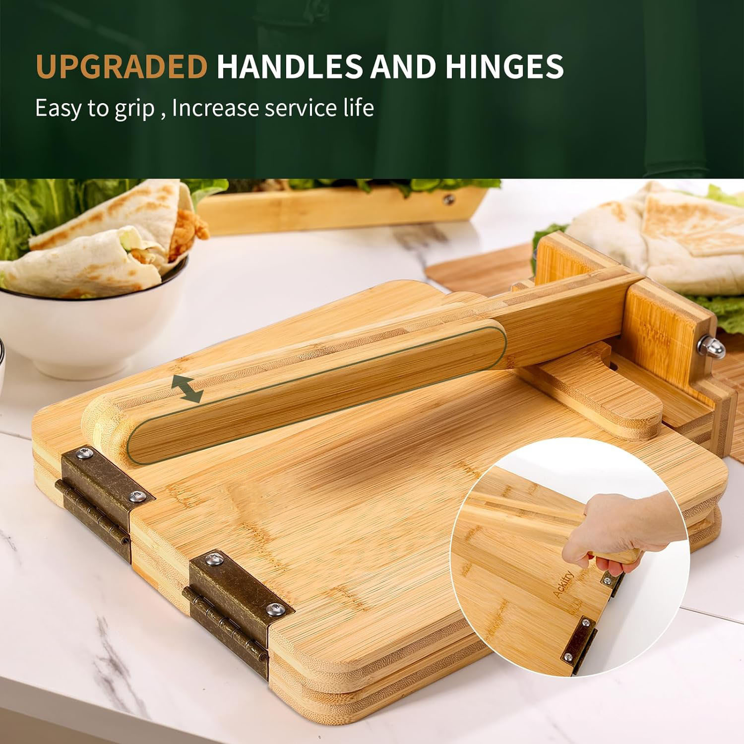 Hot-selling bamboo and wood to - Dumpling Press Set บทวิจารณ์และราคา