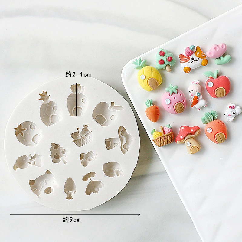 Cute Bunny Bear Carrot House S - Donut Mold Silicone บทวิจารณ์และราคา