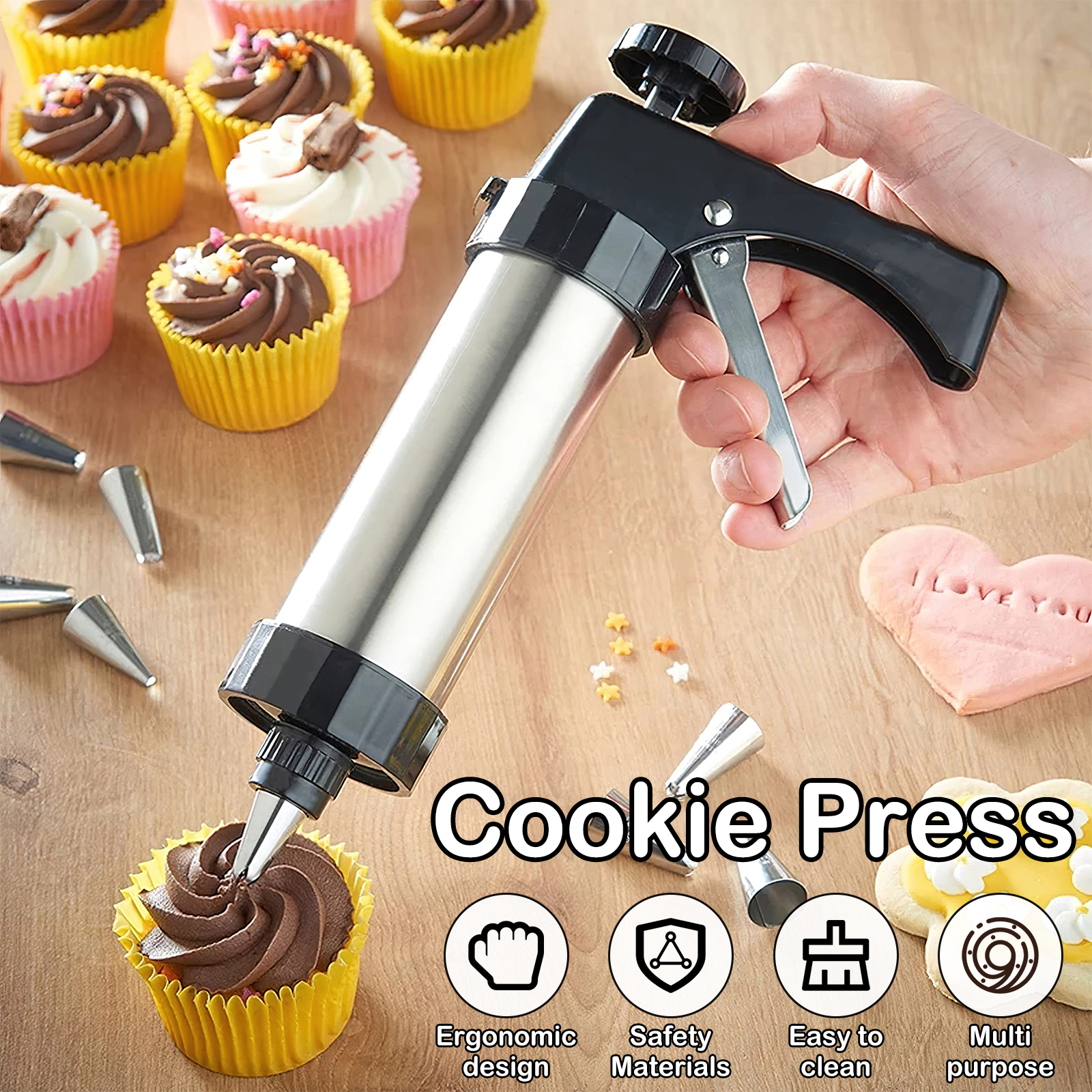 Cookie Maker Machine Stainless - Churros Maker Gun บทวิจารณ์และราคา