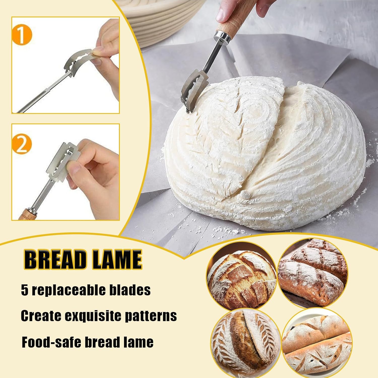 Sourdough Bread Baking Supplie - Danish Pancake Pan บทวิจารณ์และราคา