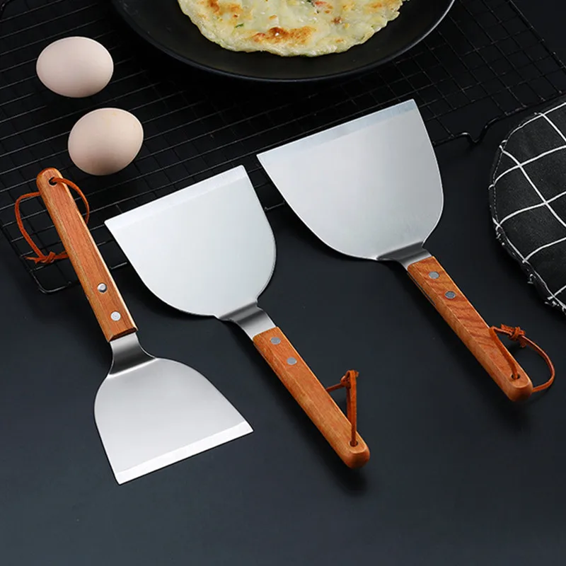 Stainless Steel Wooden Handle  - Okonomiyaki Spatula บทวิจารณ์และราคา
