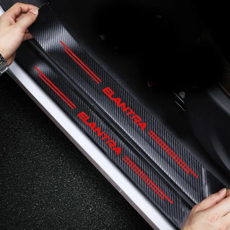 Car Front Rear Door Threshold  - Crepe Pan Carbon บทวิจารณ์และราคา