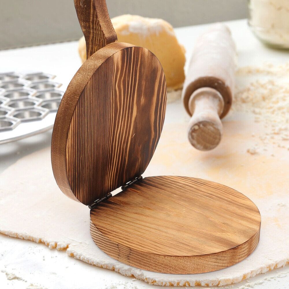 Wooden Dough Presser Chapati P - Dumpling Press Set บทวิจารณ์และราคา