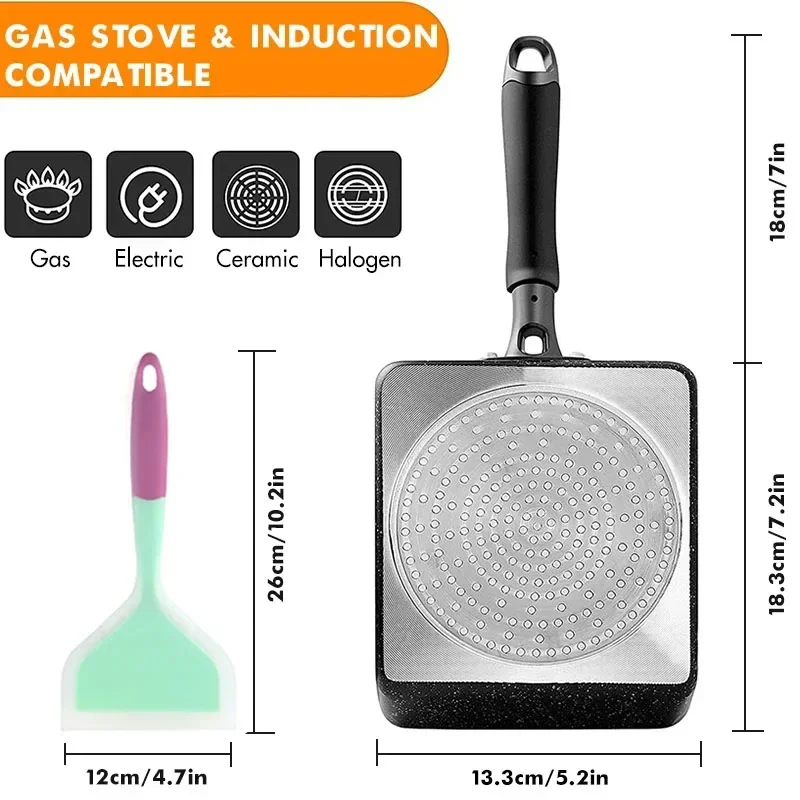 Japanese Omelette Pan / Tamago - Egg Waffle Pan บทวิจารณ์และราคา