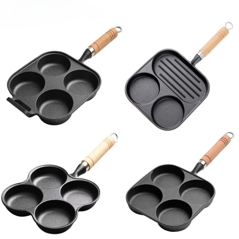 JUSTINLAU 2/4-Hole Cast Iron O - Egg Waffle Pan บทวิจารณ์และราคา