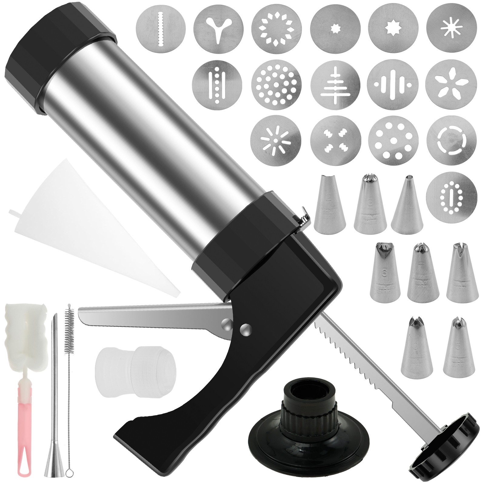 Cookie Press Gun Tips Set Stai - Churros Maker Gun บทวิจารณ์และราคา