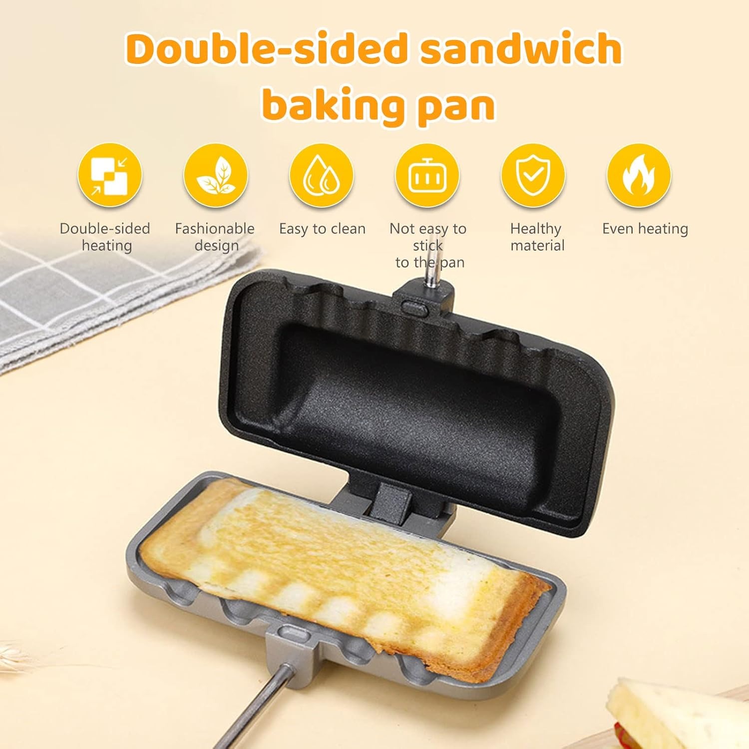 Breakfast Sandwich Maker, 4w1h - Hot Dog Press บทวิจารณ์และราคา