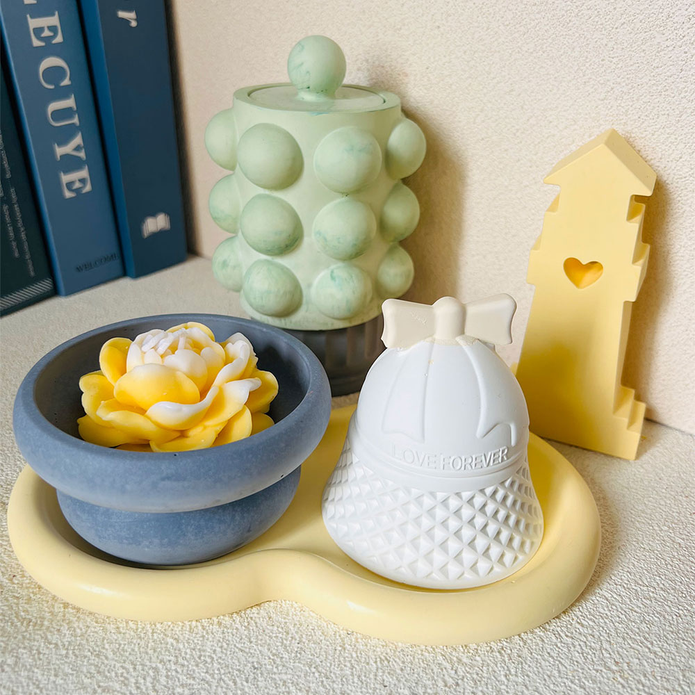 Bubble Jar Candle Vessel Concr - Donut Mold Silicone บทวิจารณ์และราคา