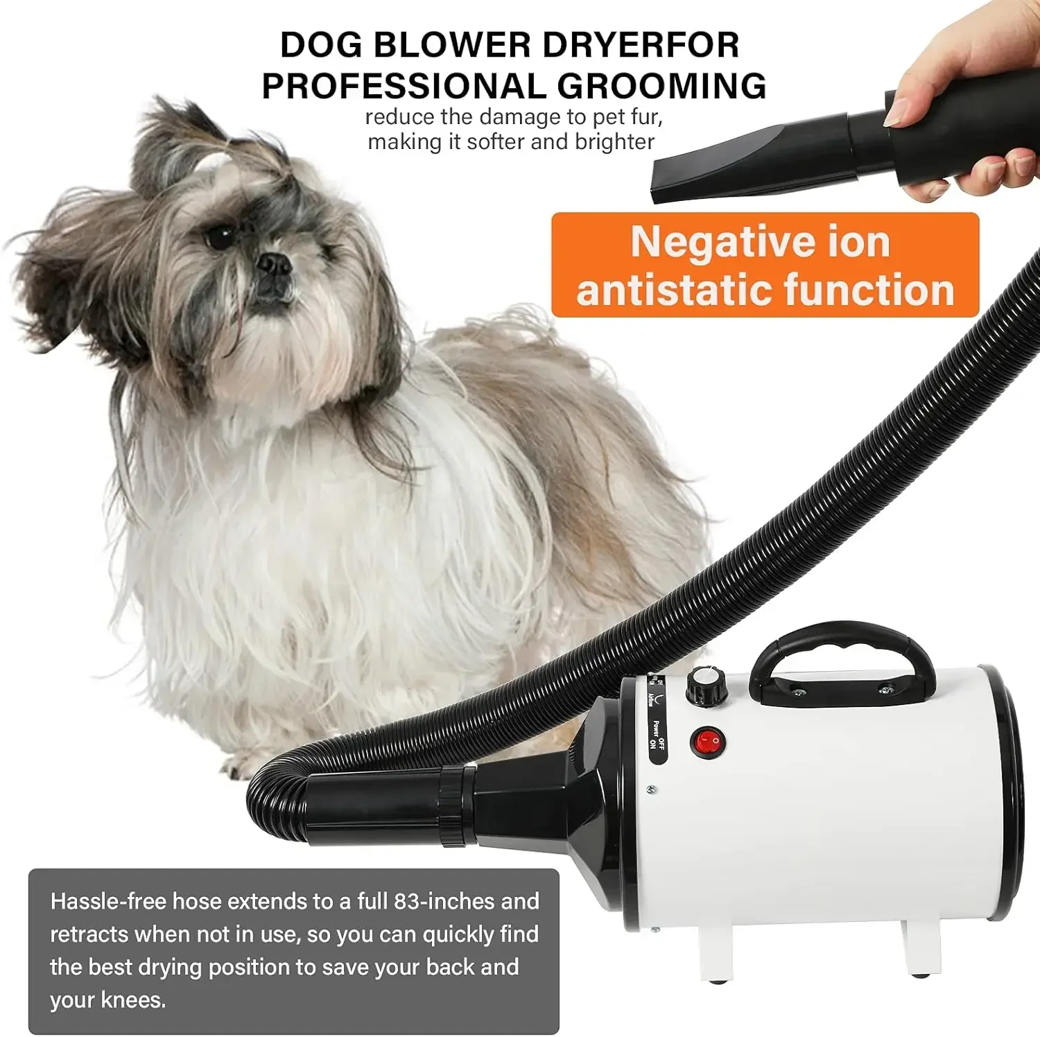 2800W Pet Hair Dryer for Dogs  - Hot Dog Press บทวิจารณ์และราคา