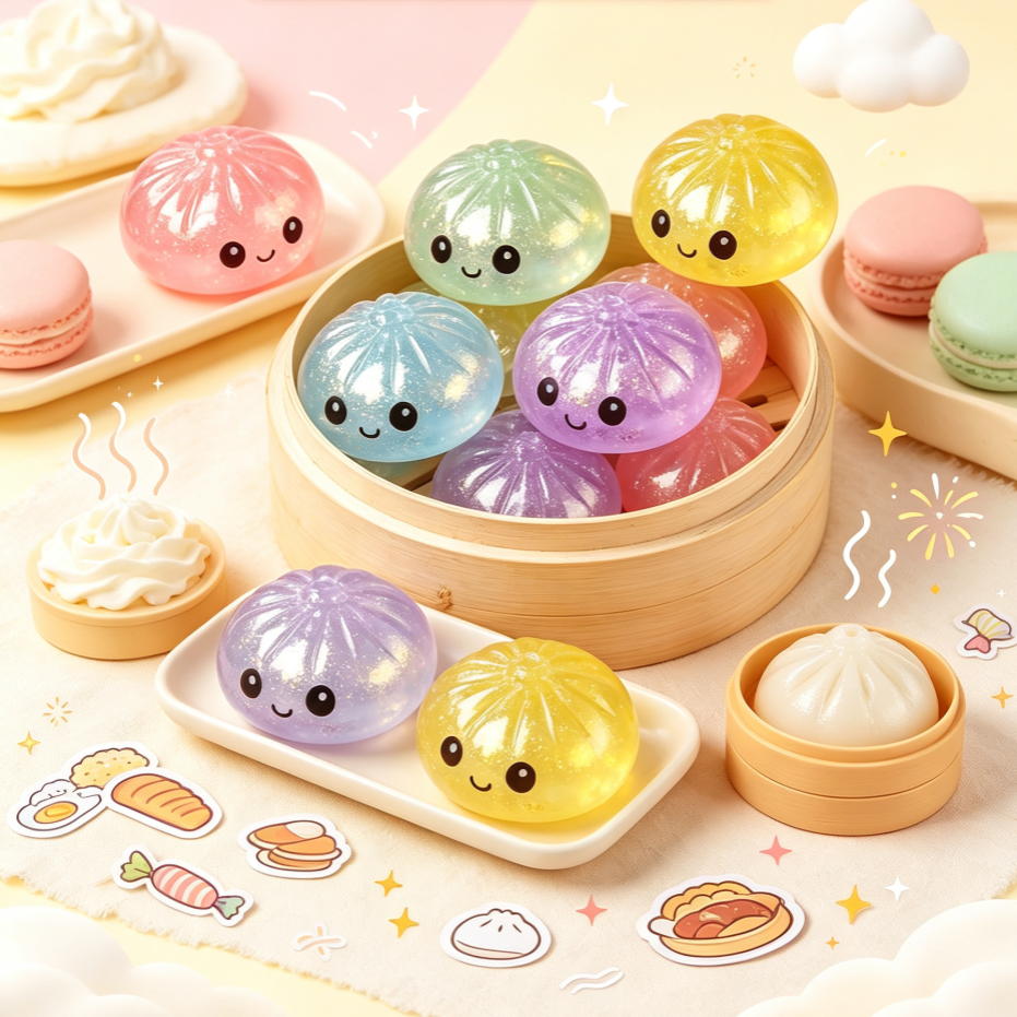 Kawaii Glitter Crystal Dumplin - Bao Steamer Bamboo บทวิจารณ์และราคา