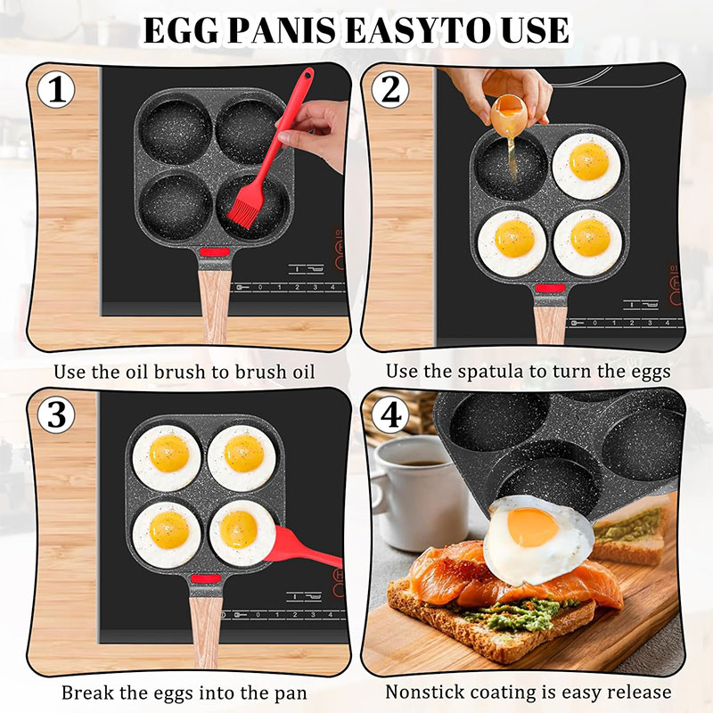 Deepened Egg Frying Pan with L - Egg Waffle Pan บทวิจารณ์และราคา