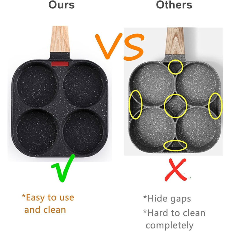 Deepened Egg Frying Pan with L - Egg Waffle Pan บทวิจารณ์และราคา