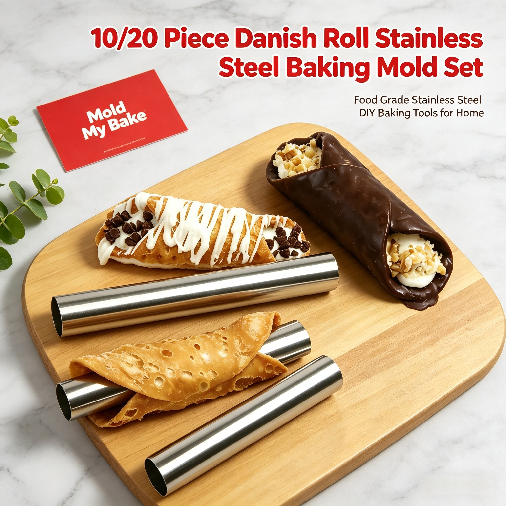 Cannoli Tubes Set, 10/20Pcs Fo - Danish Pancake Pan บทวิจารณ์และราคา