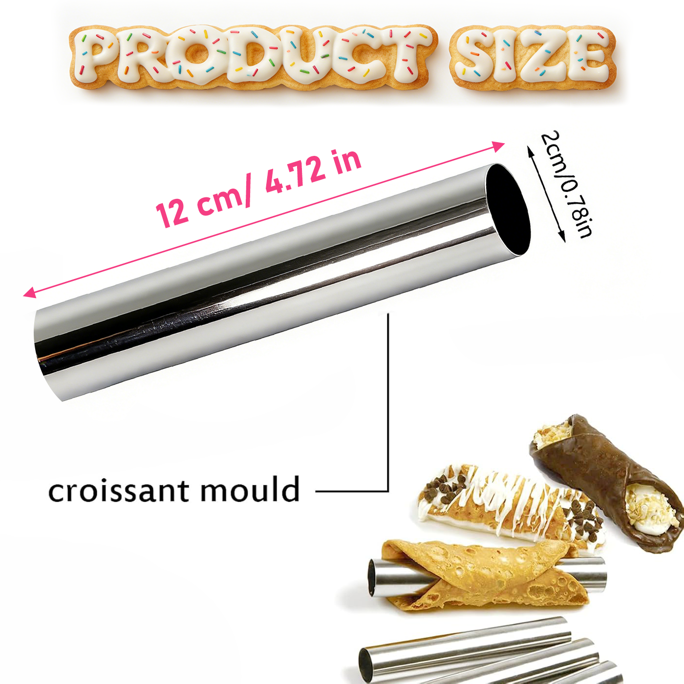 Cannoli Tubes Set, 10/20Pcs Fo - Danish Pancake Pan บทวิจารณ์และราคา