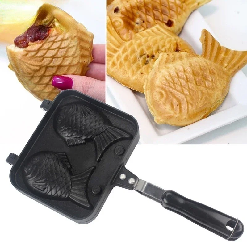 Kitchen Japanese Taiyaki Doubl - Egg Waffle Pan บทวิจารณ์และราคา
