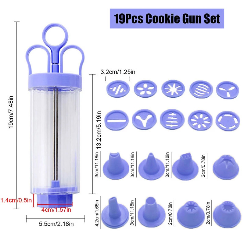 BOZZH DIY Manual Cookie Press  - Churros Maker Gun บทวิจารณ์และราคา